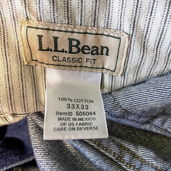 LLbean 1912 Classic Fit Mens Jeans sz 33 x 32 - Picture 10 of 13